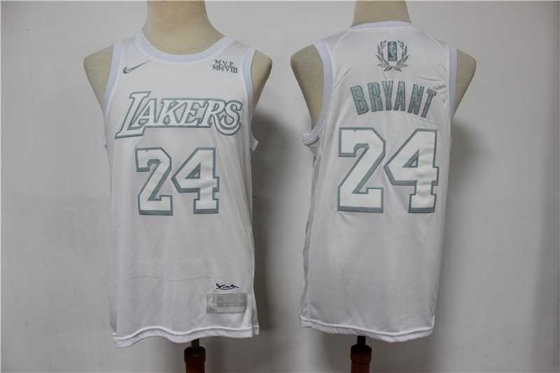 Lakers 24 Kobe Bryant White Nike Swingman MVP Jersey,We sell and wholesale Lakers 24 Kobe Bryant White Nike Swingman MVP Jersey on line form chian!